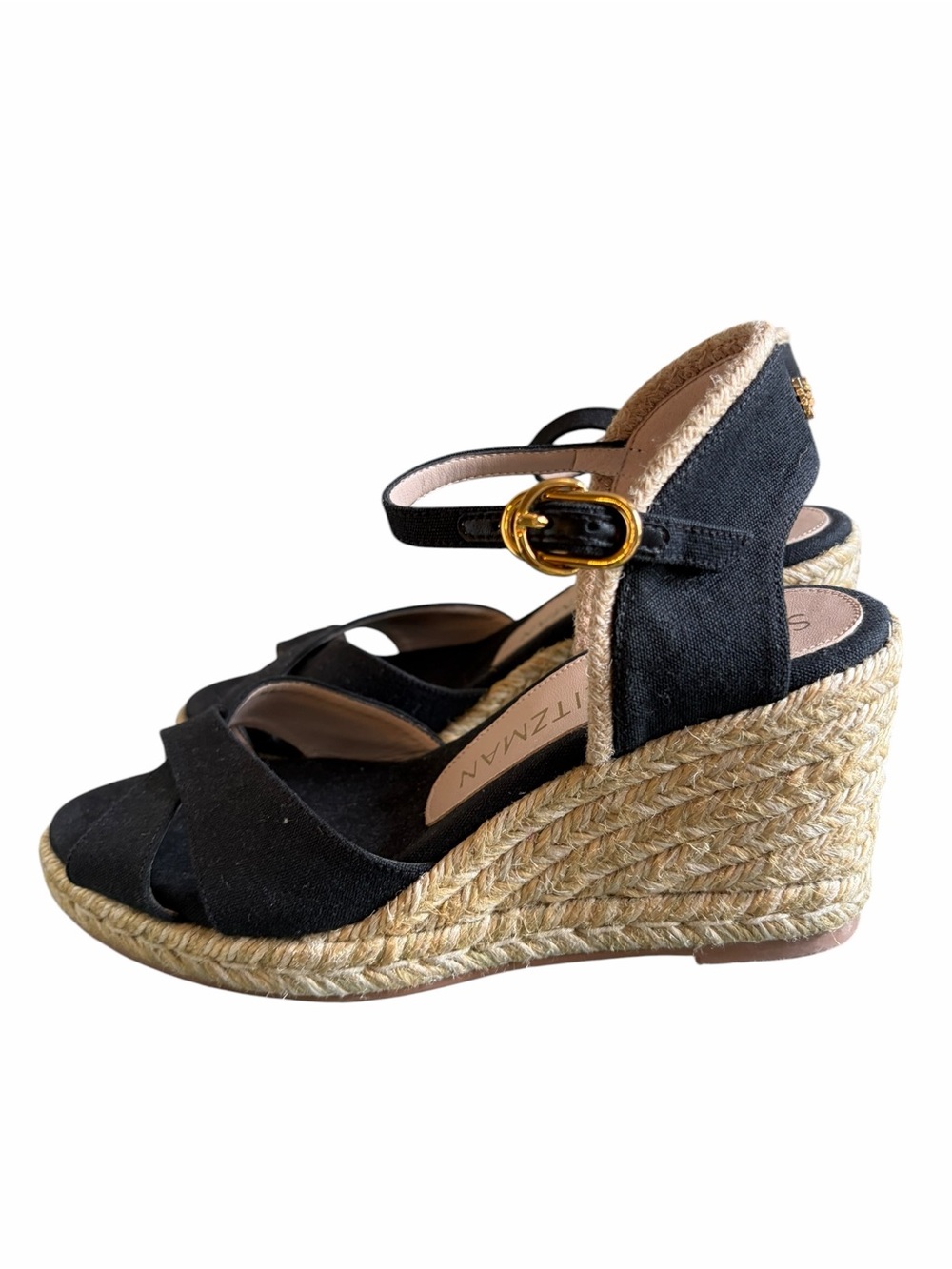 Stuart Weitzman NWT Mirela Espadrille Wedge Sandal Size 6 - Picture 2 of 7